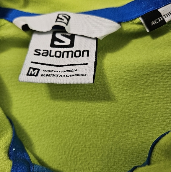 Salomon Green Full Zip Long Sleeve Womens Jacket - Picture 3 of 7